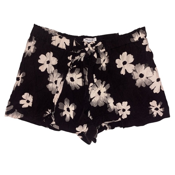 Madewell Drapey Pull-On Shorts in Ikat Floral women’s size medium - Picture 5 of 10